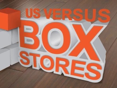 Us Vs Box Stores differences from Deloreto Flooring Inc in Winter Park